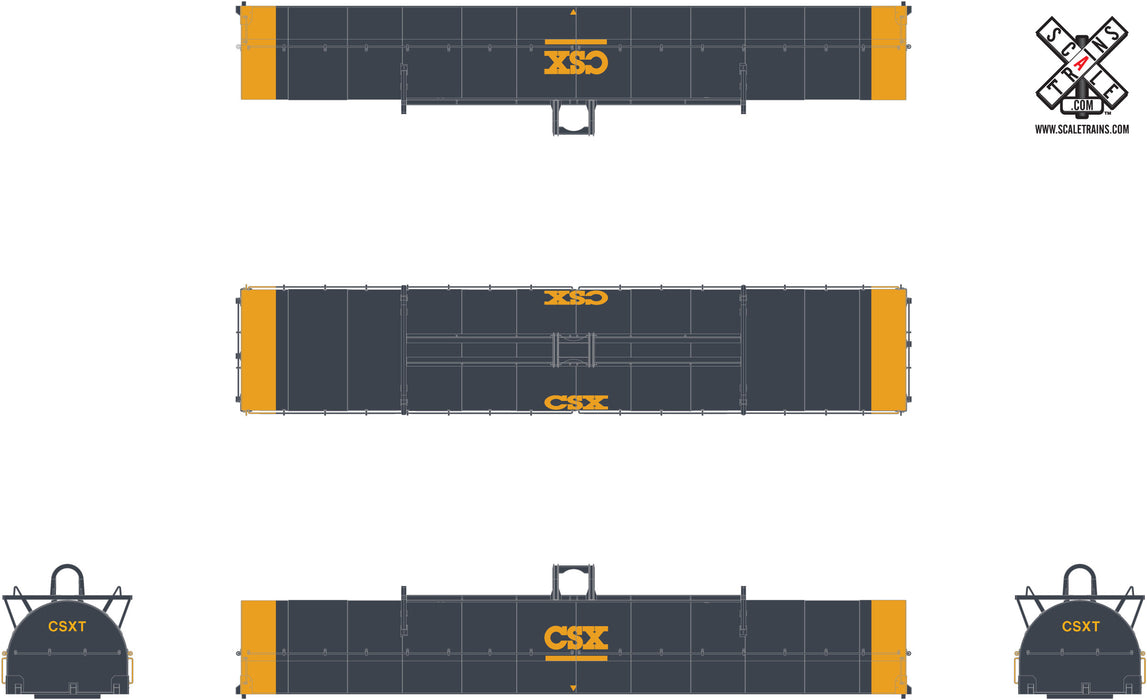 ScaleTrains HO Scale 32332 Thrall-Trinity 42' Steel Coil Car CSX 495047