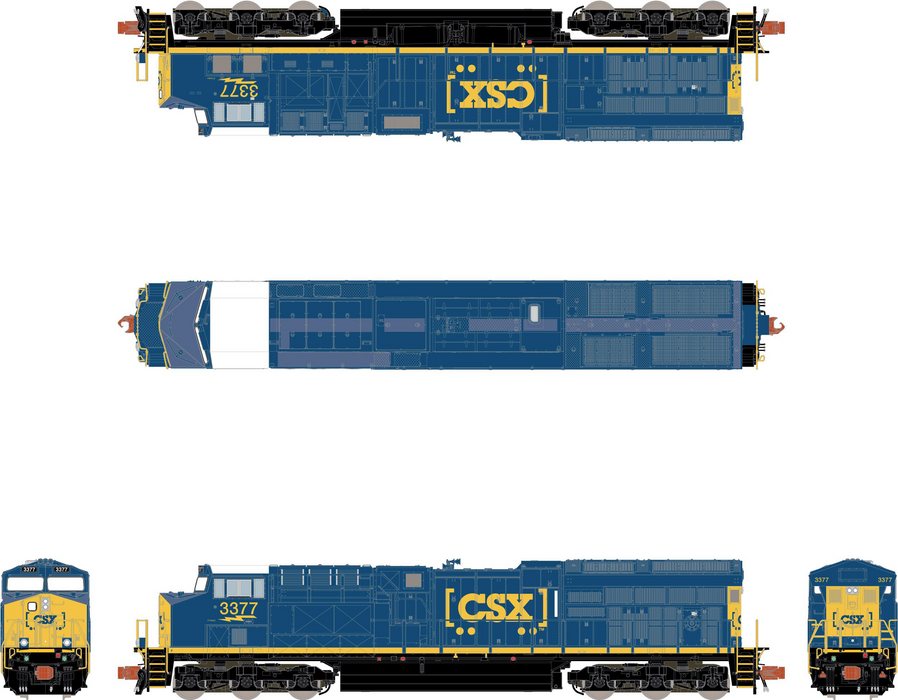 ScaleTrains Operator 10963 N Scale GE ET44C4 Tier 4 Diesel