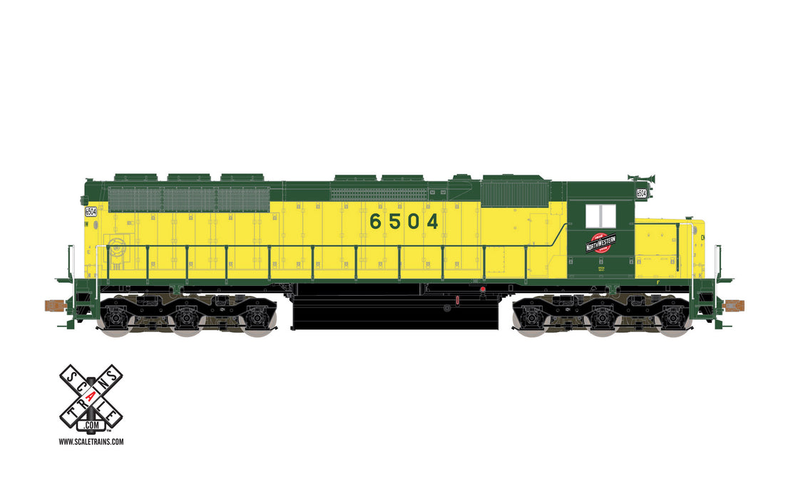 ScaleTrains Operator 11168 HO Scale EMD SD45 Chicago & NorthWestern CNW 6504 DCC Sound 