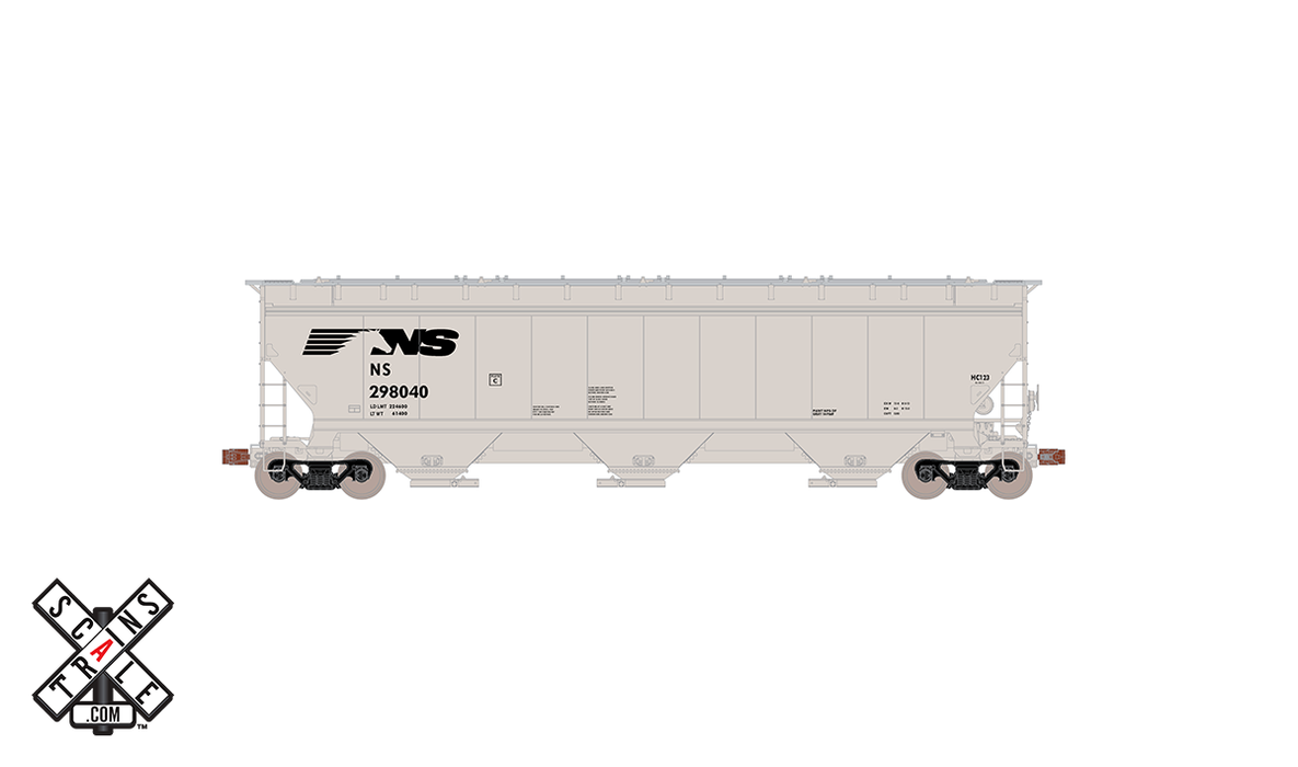 ScaleTrains Operator 11346 HO Scale Gunderson 5188 Covered Hopper Norfolk Southern NS 298121