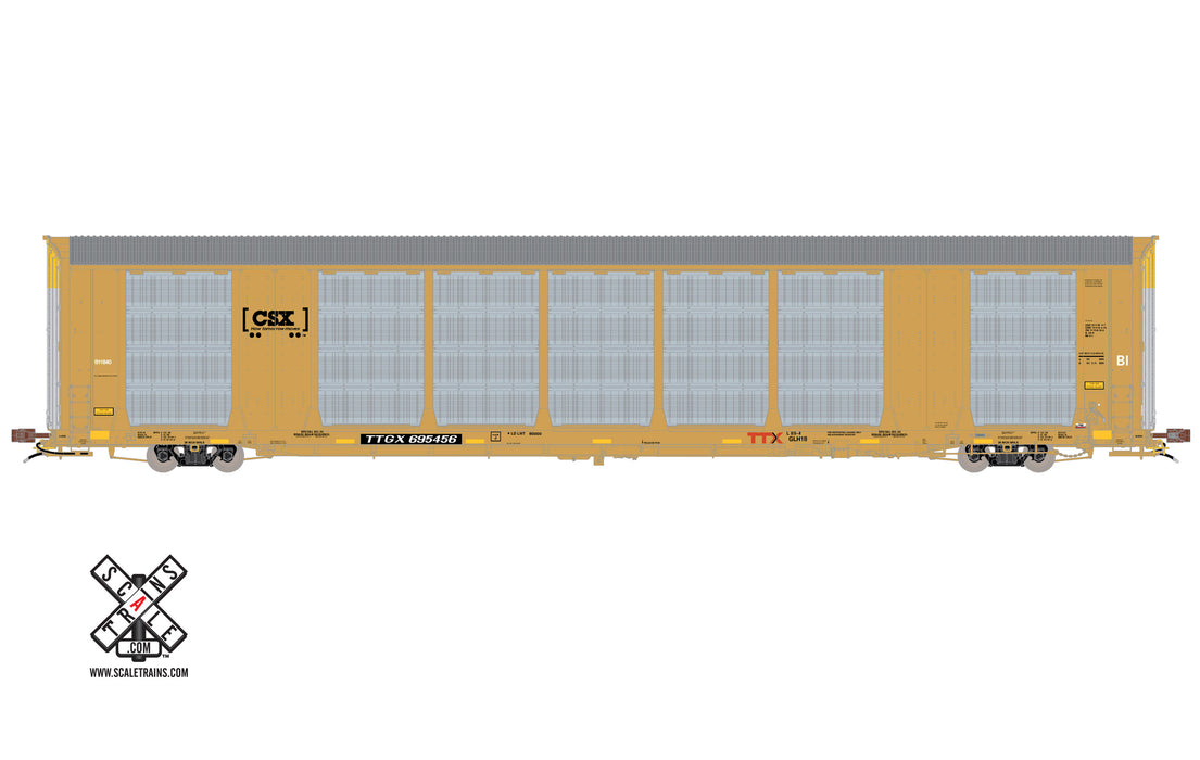 ScaleTrains Rivet 32760 HO Scale Gunderson Multi-Max Autorack CSX/TTGX 695456