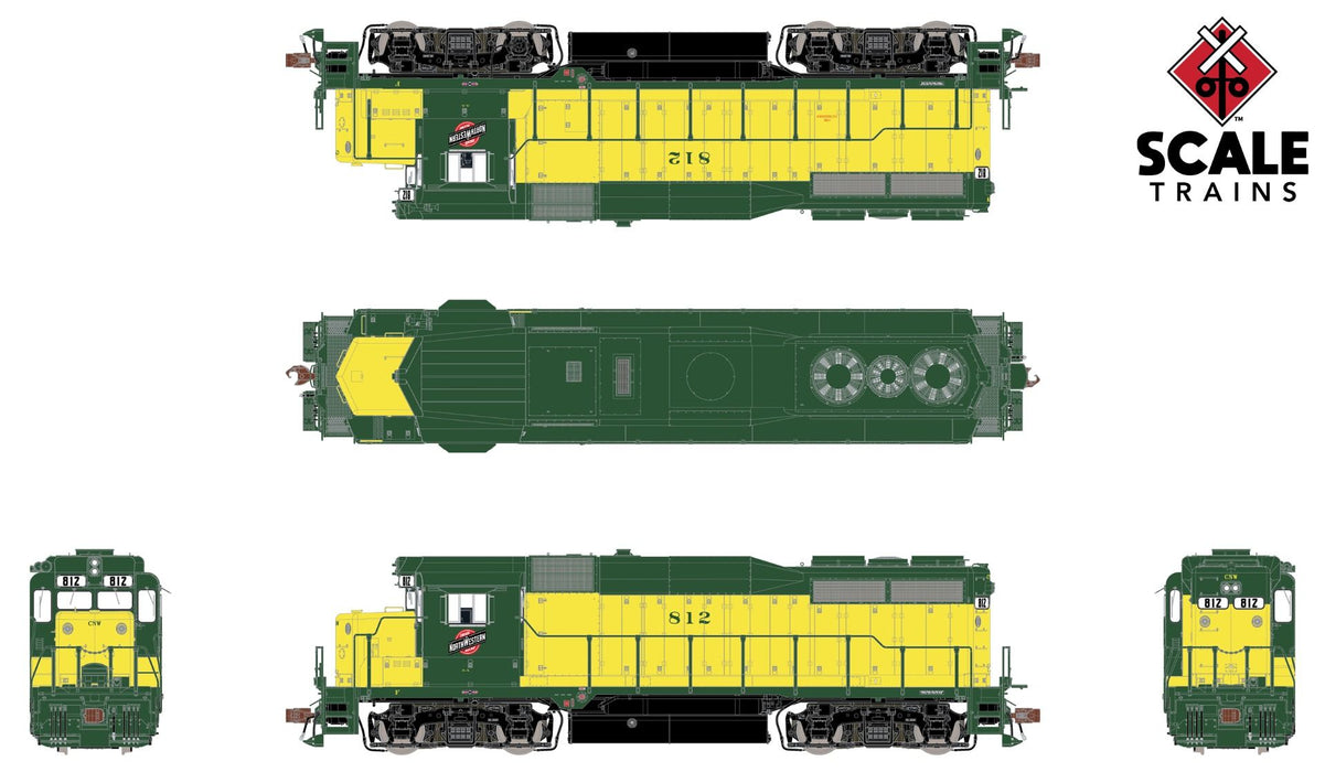 ScaleTrains Rivet 33357 HO Scale EMD GP30 Chicago NorthWestern CNW 823 ...