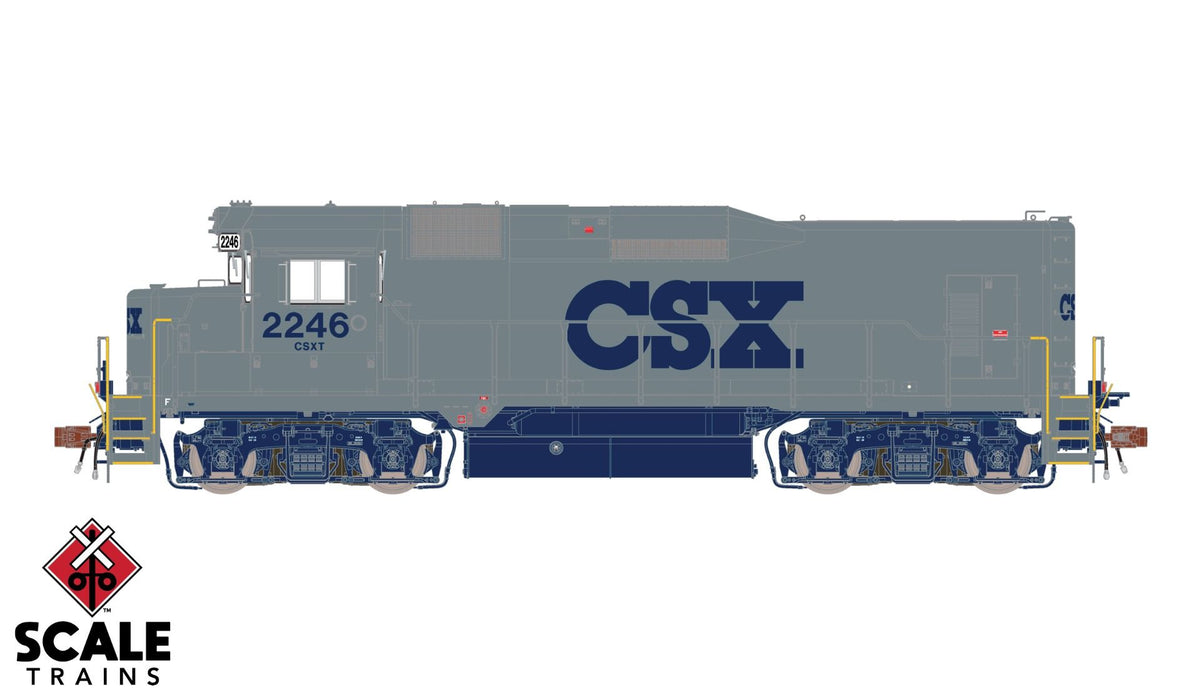 ScaleTrains Rivet 33364 HO Scale EMD GP30 CSX/Stealth “G” 2246 DCC LokSound