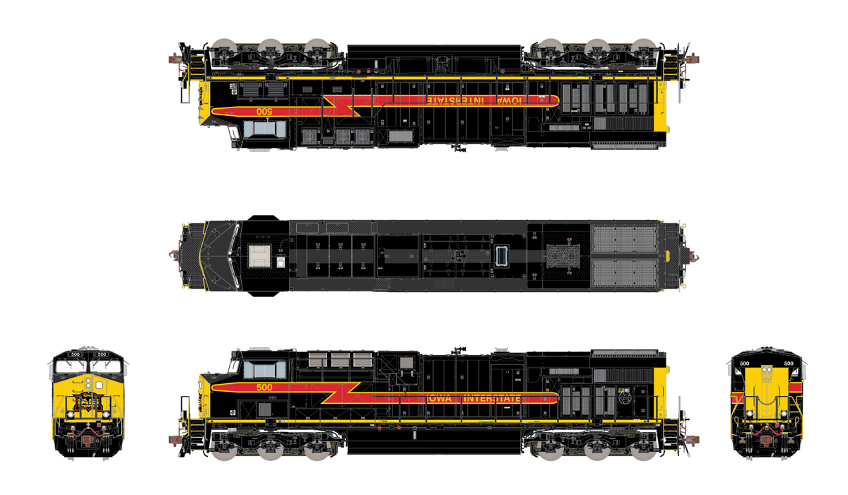 ScaleTrains Rivet 33599 HO Scale GE ES44AC Iowa Interstate IAIS 500