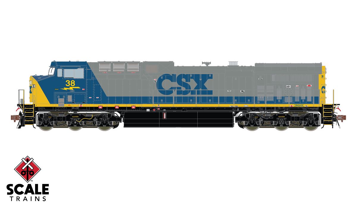 ScaleTrains Rivet 38449 HO Scale GE AC4400CW Diesel CSX YN2 38 LokSound