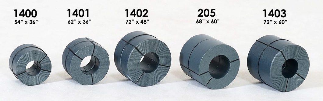 Tangent 1401 HO Scale Banded Coil Steel Loads 8 Pack Sizes: 62" x 36"