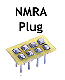 TCS 1254 8 Pin NMRA Plug with Pads