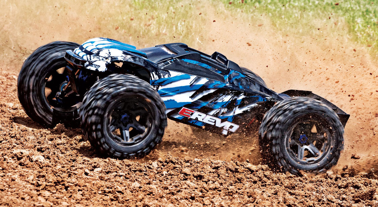 Traxxas 86086-4 blau deals E-Revo Brushless 4WD 2.4GHz TQi (TSM) V2.0