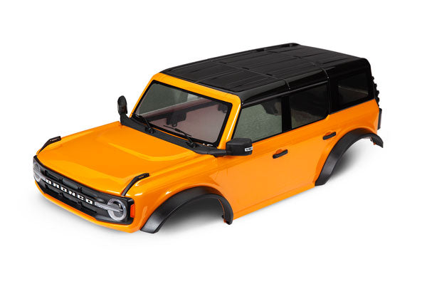 Traxxas 9211X Complete 2021 Ford Bronco TRX-4 Cyber Orange Body (Requires  8080X Inner Fenders)