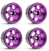 Treal Hobby (X003AFXKXR) 1.9" Purple Concave Six Spoke Beadlock Wheels Set of 4