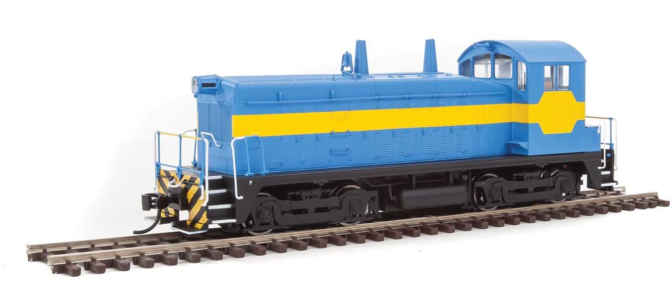 Walthers Mainline 910-10610 HO Scale EMD NW2 Phase V Switcher Undecorated Blue and Yellow