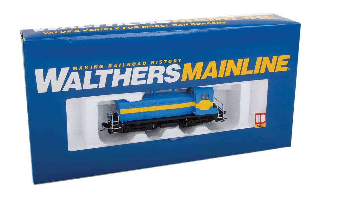 Walthers Mainline 910-10610 HO Scale EMD NW2 Phase V Switcher Undecorated Blue and Yellow