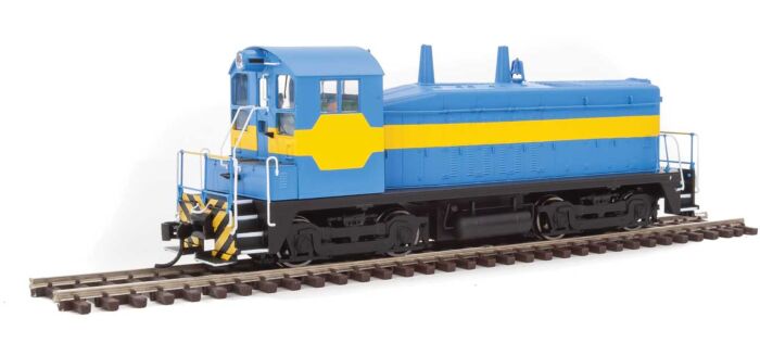 Walthers Mainline 910-10610 HO Scale EMD NW2 Phase V Switcher Undecorated Blue and Yellow