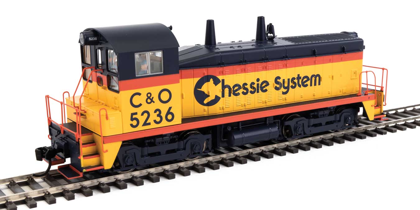 Walthers Mainline 910-10665 HO Scale EMD SW7 Phase II Switcher Chessie System C&O 5236