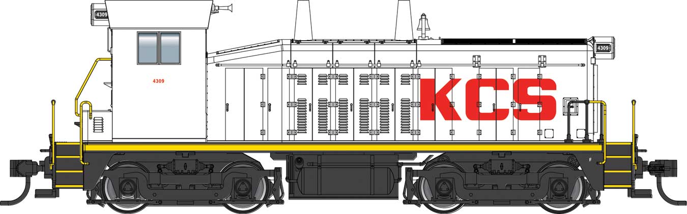 Walthers Mainline 910-20671 HO Scale EMD SW7 Phase II Kansas City Southern KCS 4309 DCC Sound