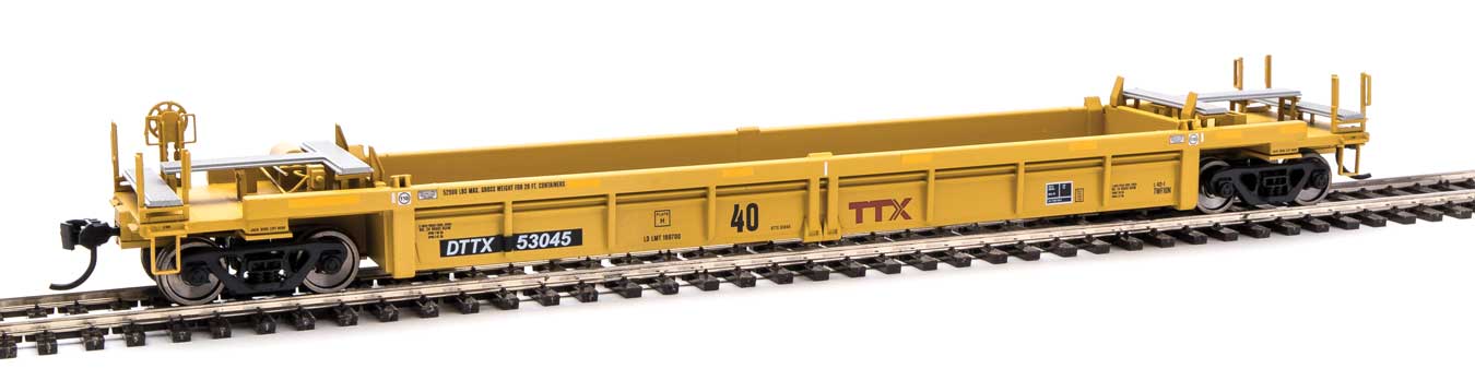 Walthers Mainline 910-8404 HO Scale Thrall Rebuilt 40' Well Car TTX DTTX 53045