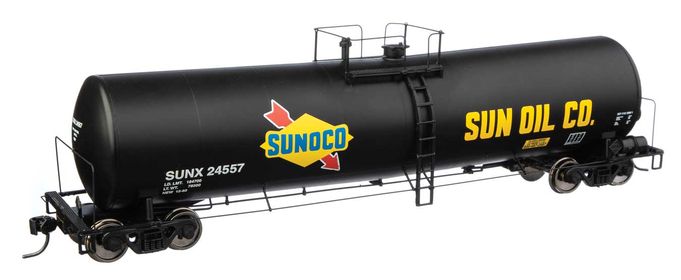 Walthers Proto 920-100264 HO Scale 23,000 Gallen Funnel Flow Tank Car Sunoco SUNX 24557