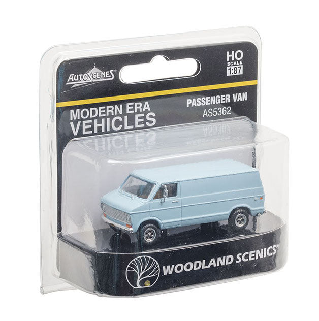 Woodland Scenics AS5362 HO Scale AutoScenes Modern Era Vehicles Passenger Van