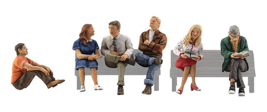 Woodland Scenics A2129 N Scale Figures - People Sitting