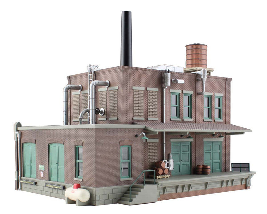 Woodland Scenics BR4924 N Scale Built Up Structure - Clyde & Dale's Barrel Factory with LED Lighting