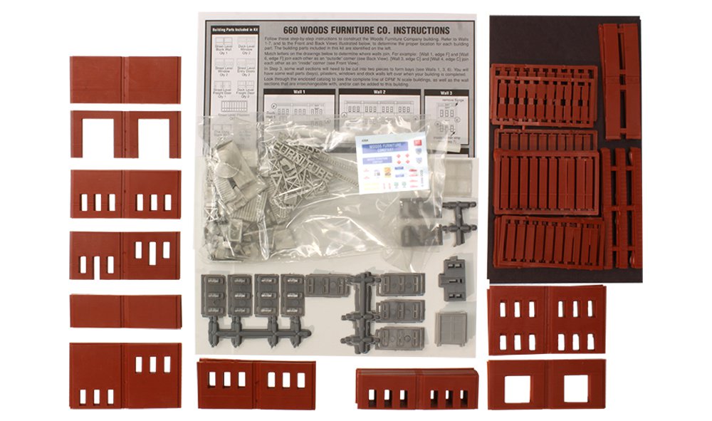Woodland Scenics DPM Gold 66000 N Scale Wood's Furniture Co. [Premium Building Structure Kit]