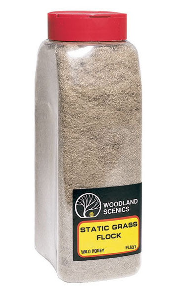 Woodland Scenics FL631 Static Grass Flock Shaker - Wild Honey (50 cu. in.)