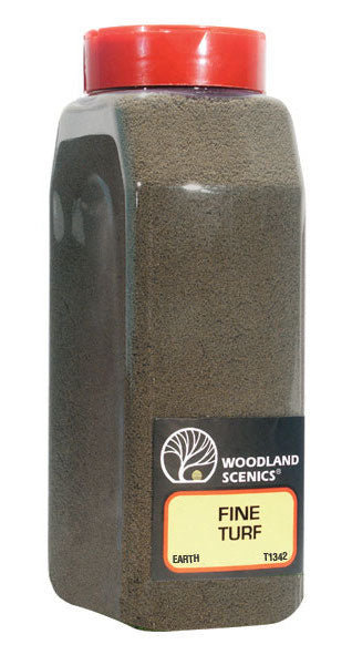 Woodland Scenics T1342 Fine Turf Shaker, Earth (50 cu. in.)